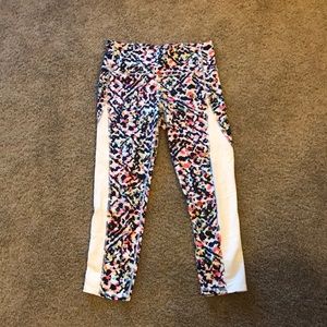 Colorful cheetah athletic leggings